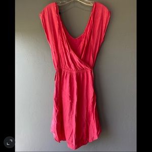 Pink Express Wrap Dress